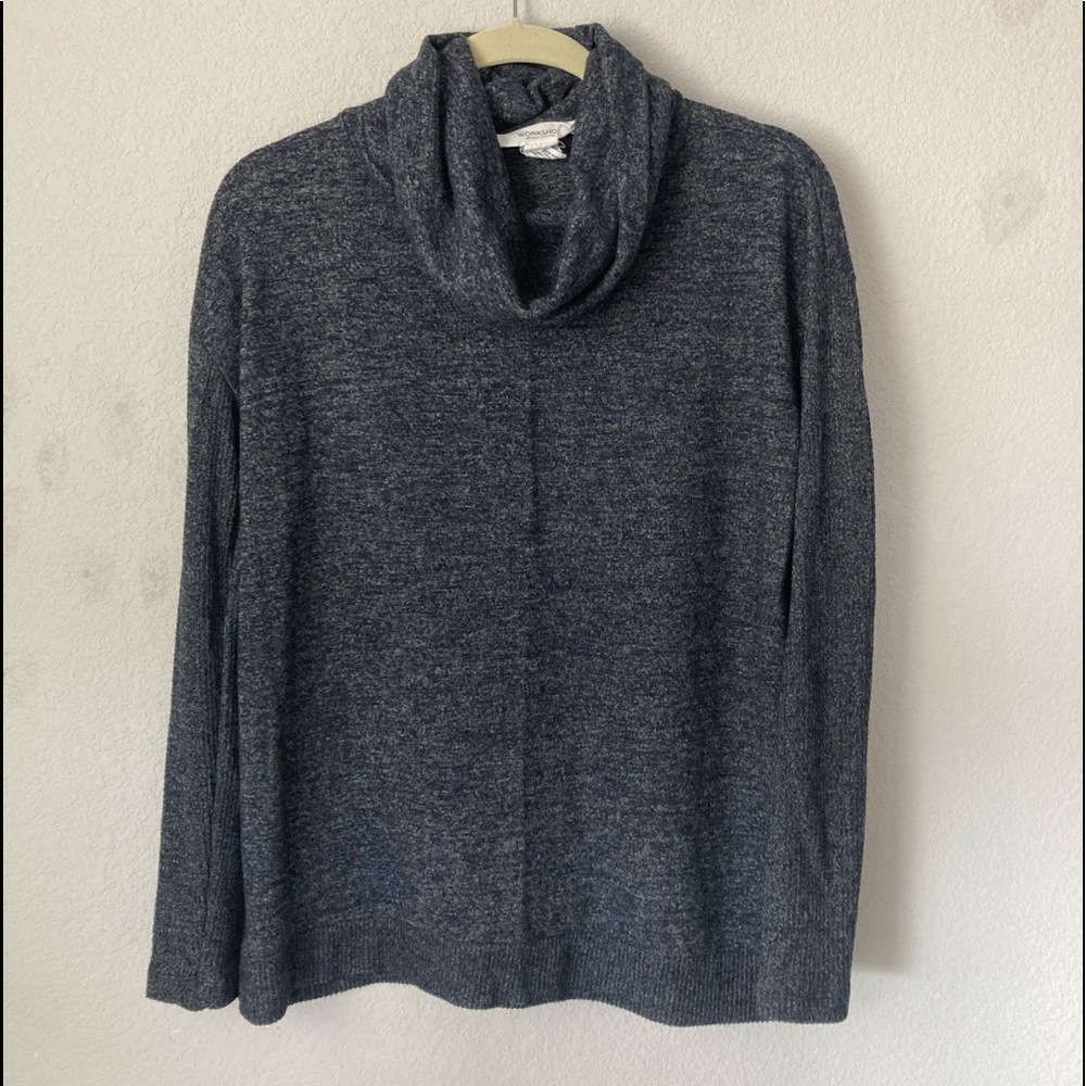 navy blue workshop republic turtleneck sweater